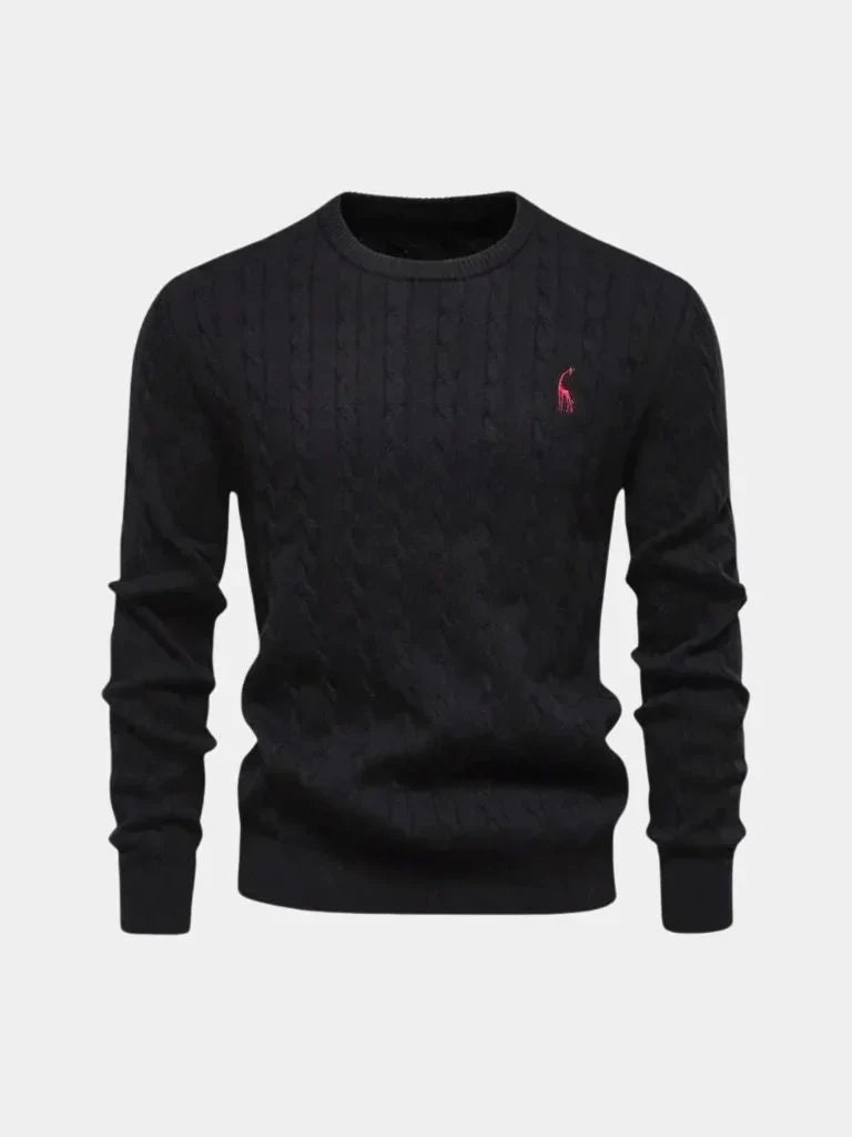 Cotton  Crew Neck Pullover Sweater | Savile & Co.