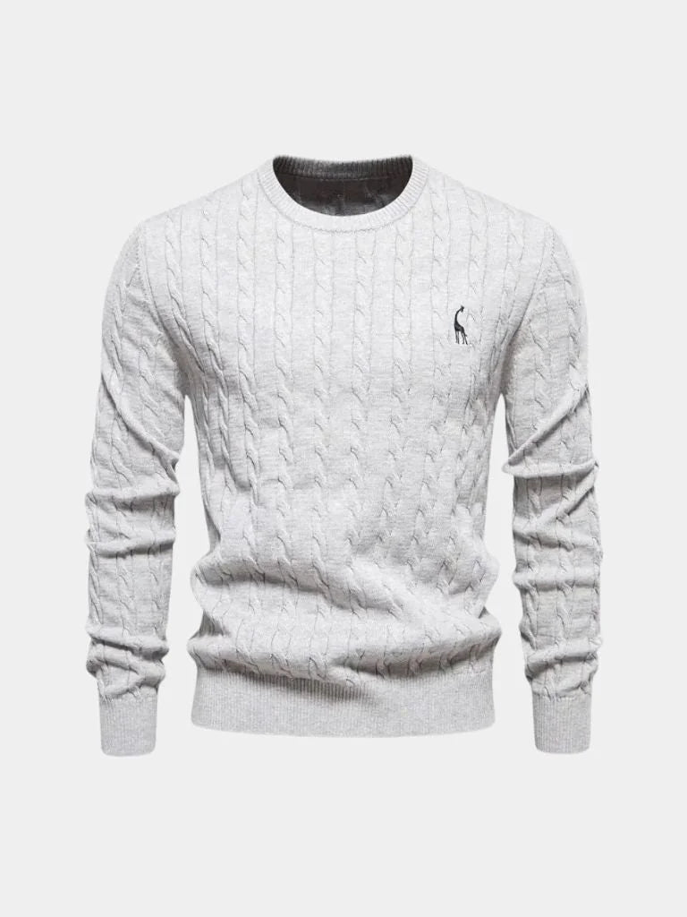 Cotton  Crew Neck Pullover Sweater | Savile & Co.