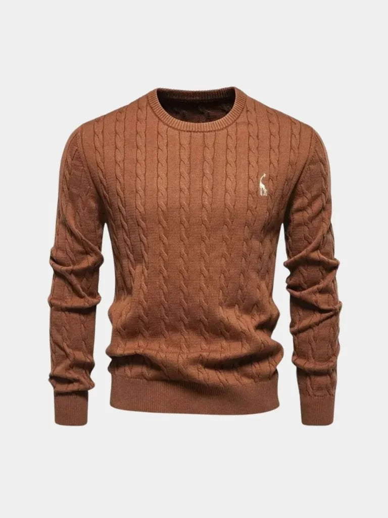 Cotton  Crew Neck Pullover Sweater | Savile & Co.
