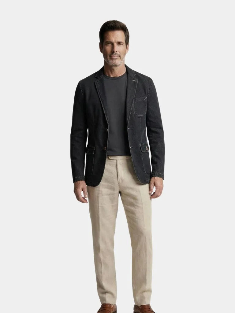 Denim Covenant Blazer Jacket | Savile & Co.