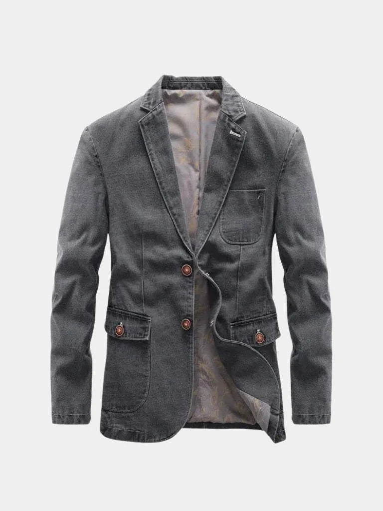 Denim Covenant Blazer Jacket | Savile & Co.