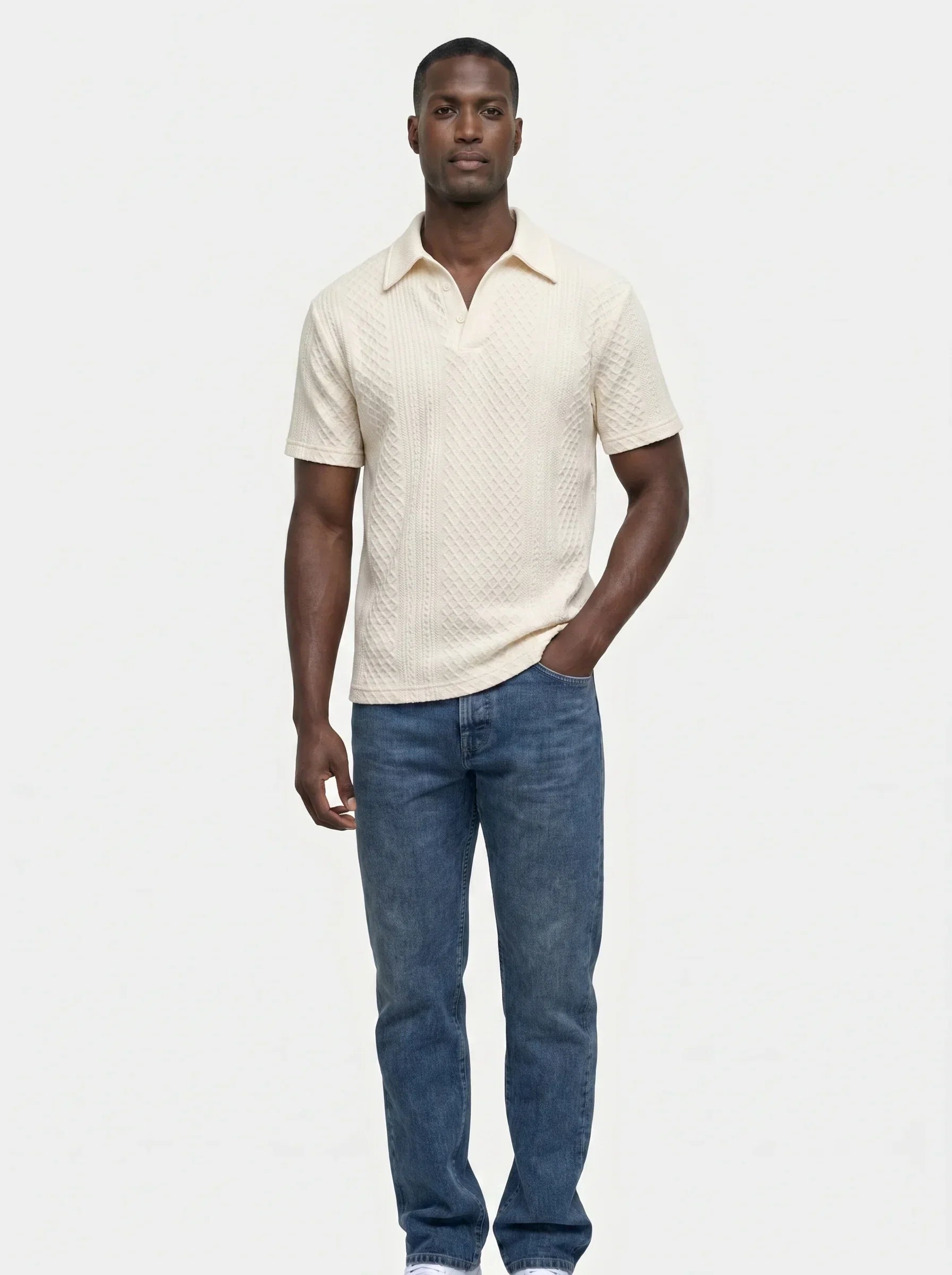 Diamond Lattice Resort Polo | Savile & Co.