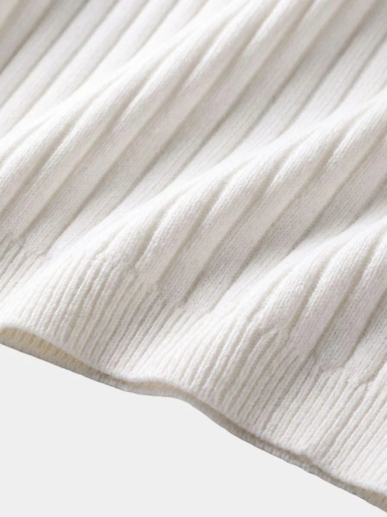 Elegant Quarter Zip Long Sleeve Polo | Savile & Co.
