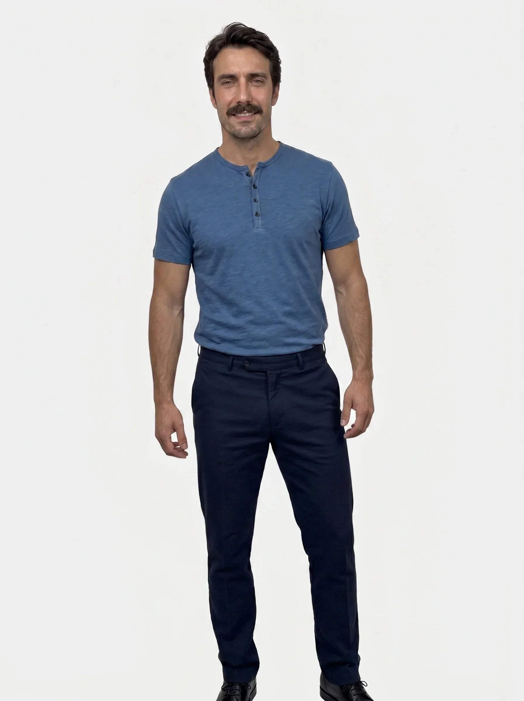 Essential Casual Henley Neck T-Shirt | Savile & Co.
