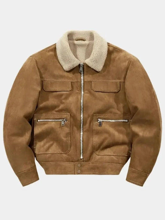 Essential Fleece Suede Jacket | Savile & Co.