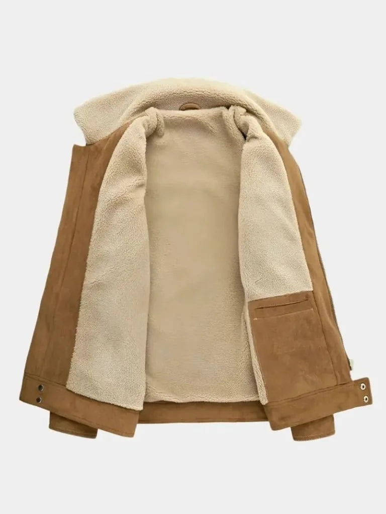 Essential Fleece Suede Jacket | Savile & Co.