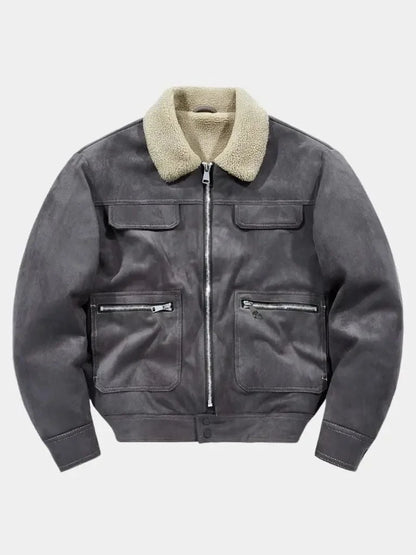 Essential Fleece Suede Jacket | Savile & Co.