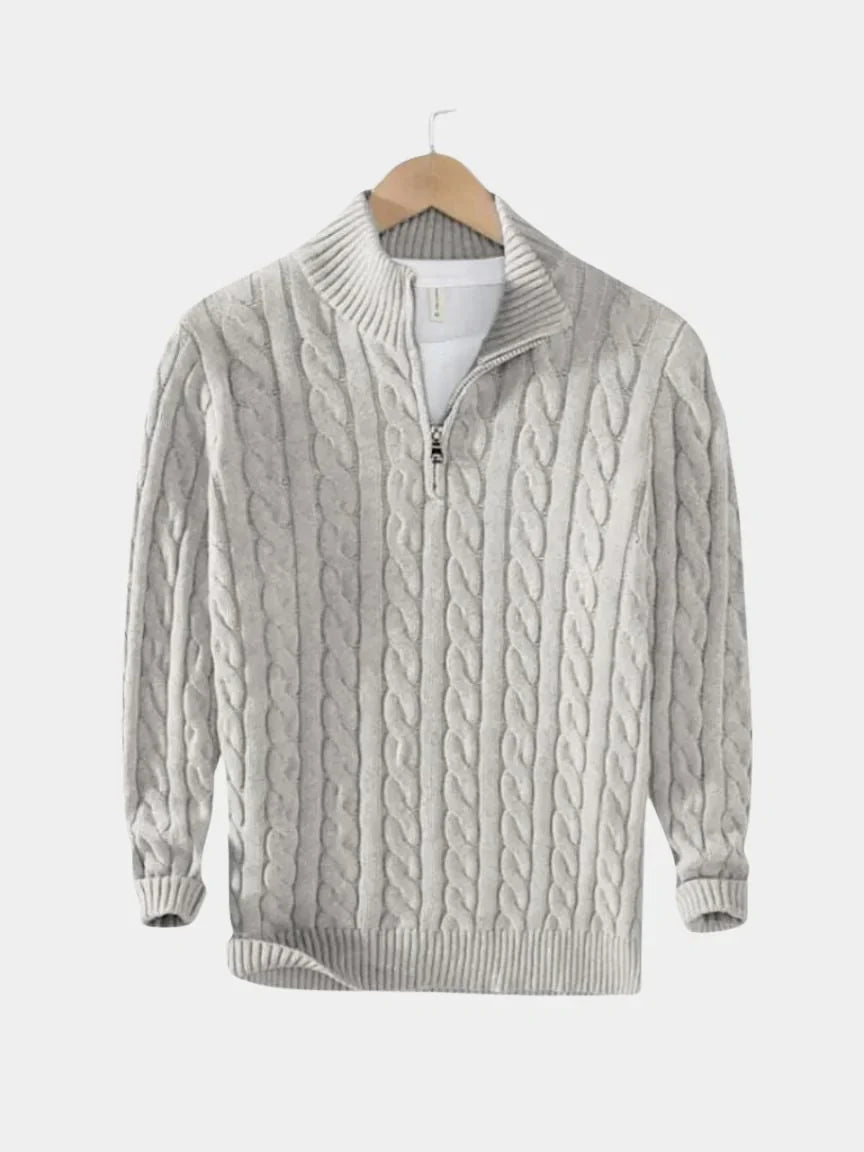 Essential Half Zip Curve Sweater | Savile & Co.