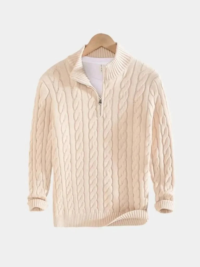 Essential Half Zip Curve Sweater | Savile & Co.