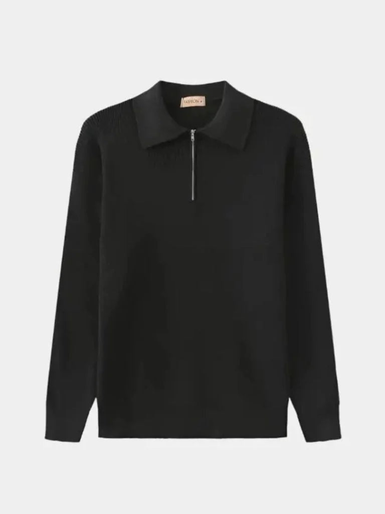 Essential Half Zip Pullover Sweater | Savile & Co.