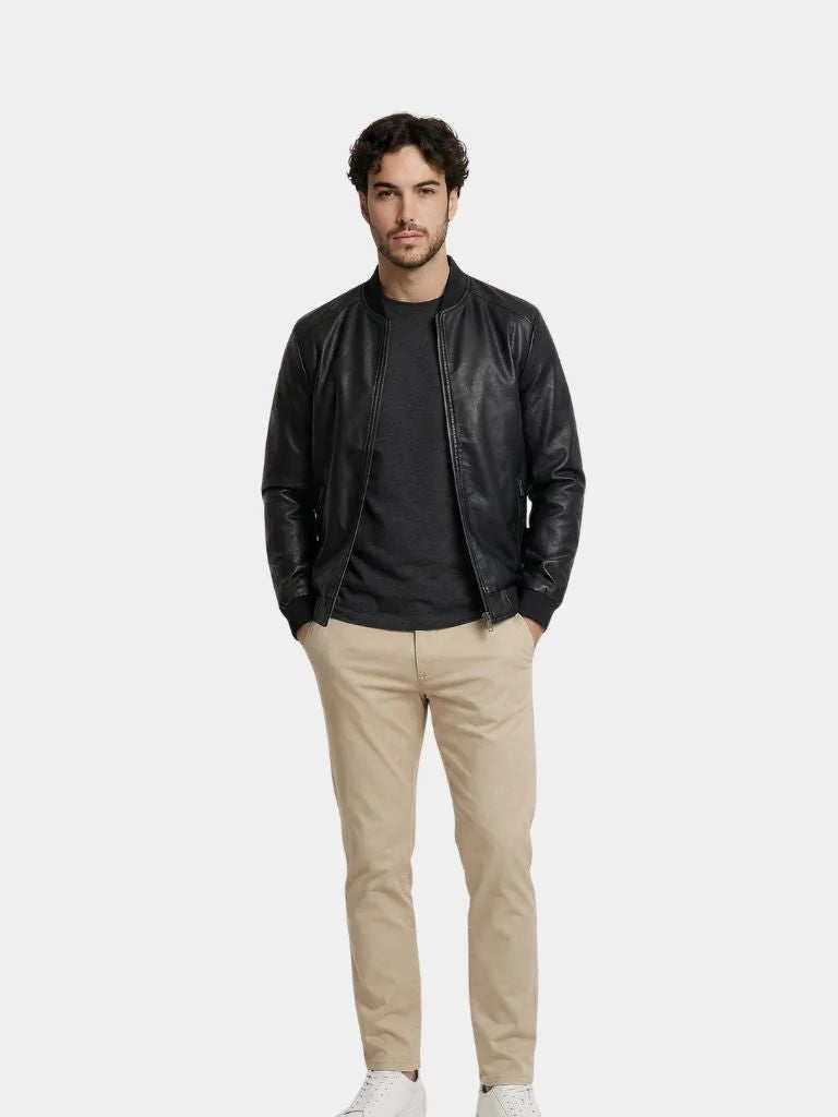 Essential Leather Jacket | Savile & Co.