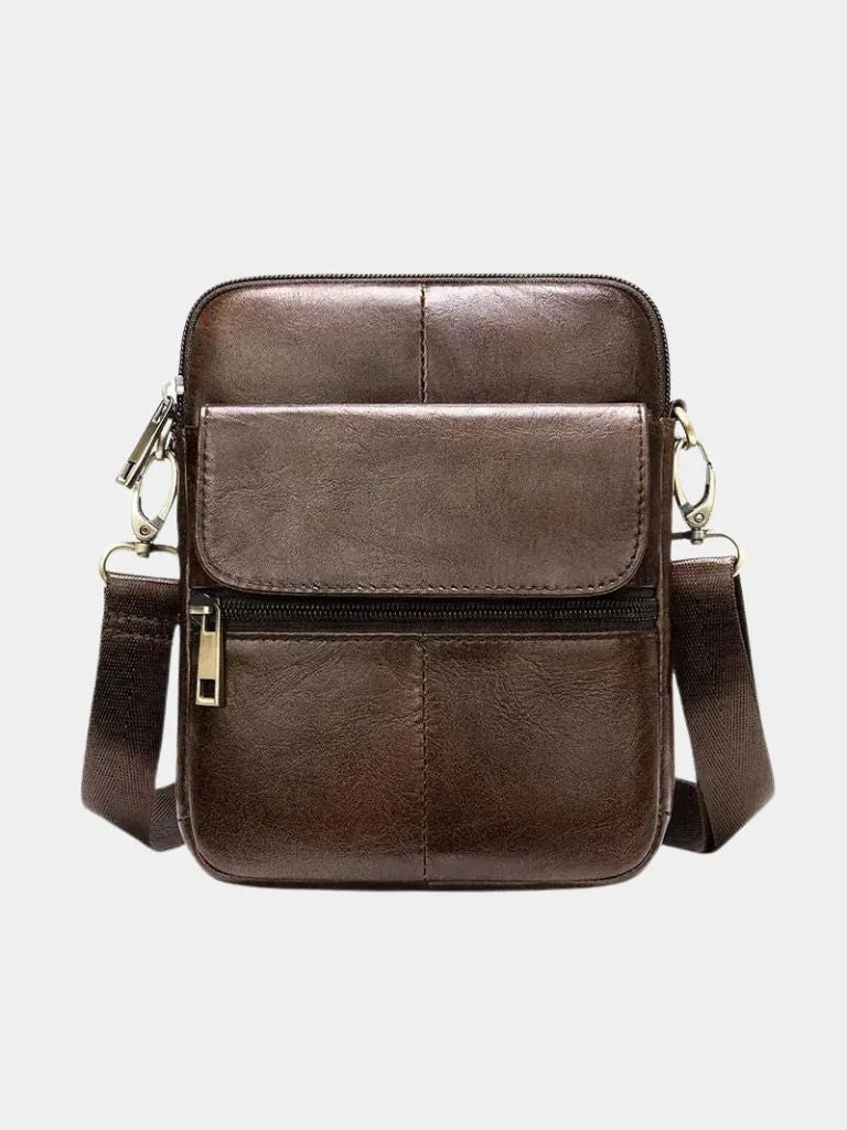 Essential Leather Shoulder Bag | Savile & Co.