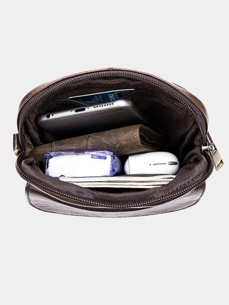 Essential Leather Shoulder Bag | Savile & Co.