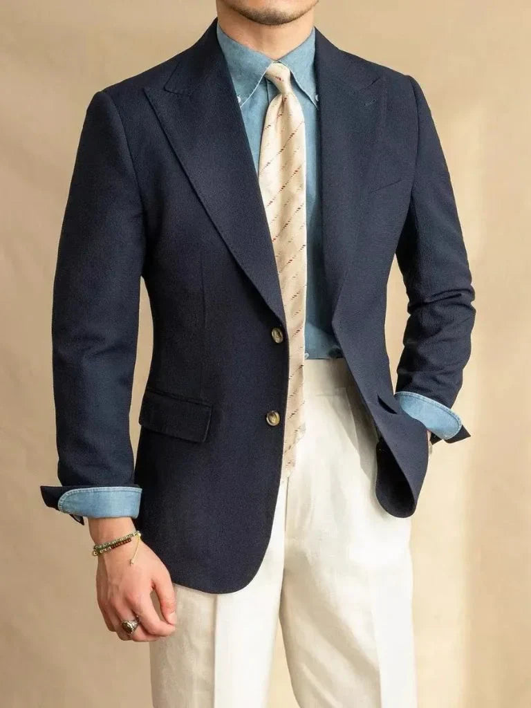 Essential Nautical Seersucker Blazer | Savile & Co.