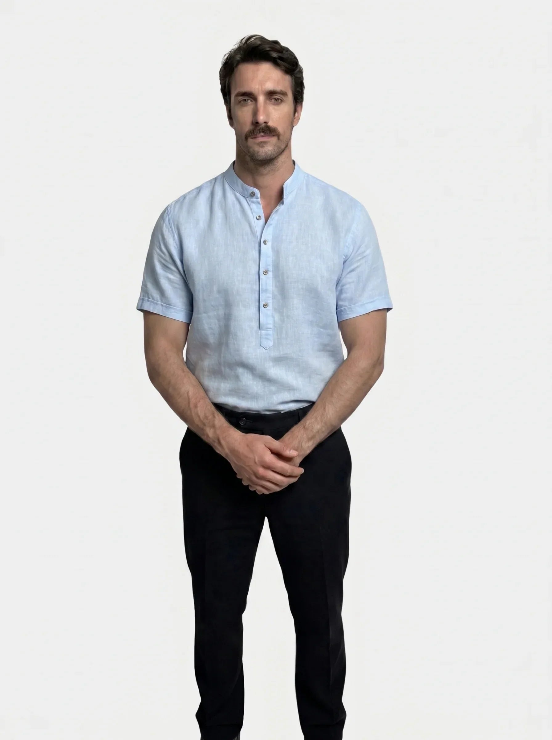 Essential Short Sleeve Linen Shirt | Savile & Co.
