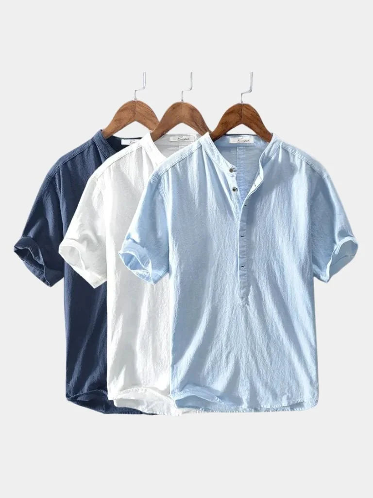 Essential Short Sleeve Linen Shirt | Savile & Co.