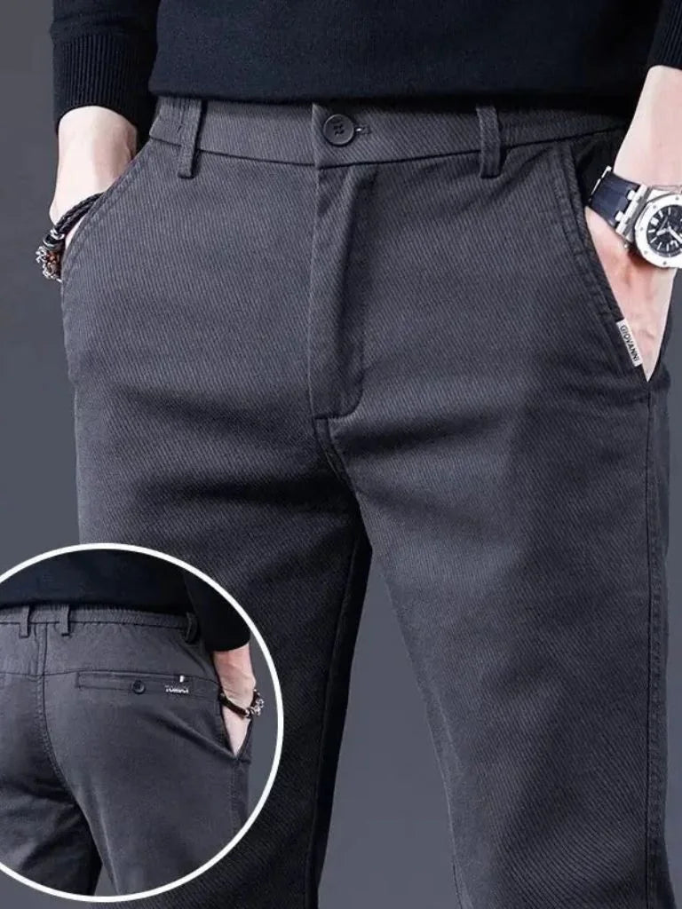 Essential Stretchy Straight Trousers | Savile & Co.