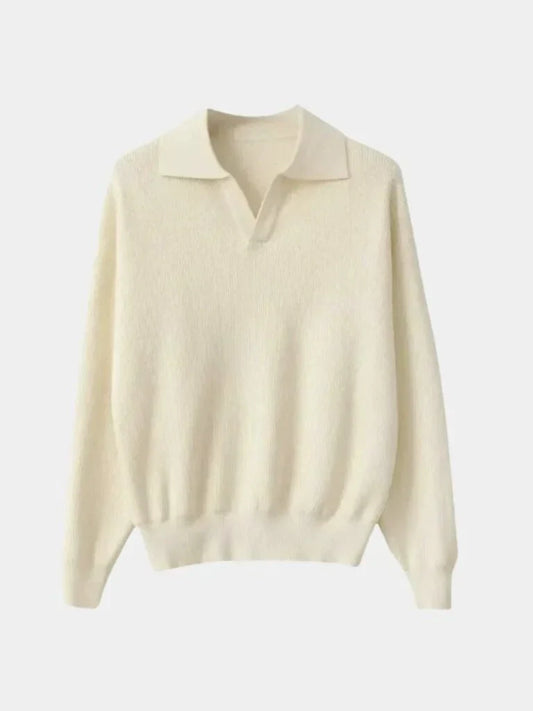 Essential V-Neck Polo Pullover | Savile & Co.