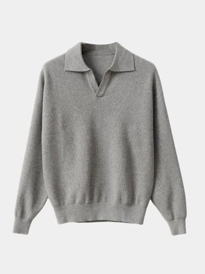 Essential V-Neck Polo Pullover | Savile & Co.