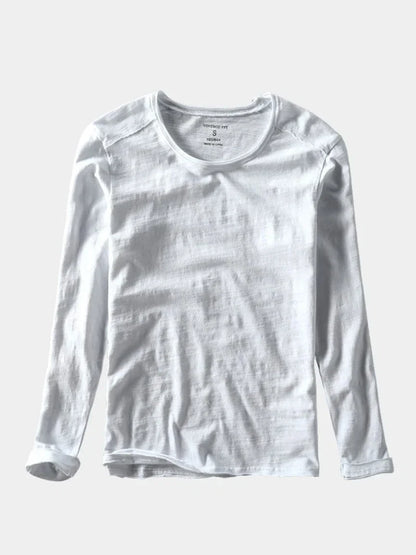 Essential Vintage Cotton Long Sleeve Tee | Savile & Co.