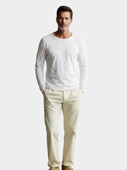 Essential Vintage Cotton Long Sleeve Tee | Savile & Co.