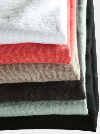 Essential Vintage Cotton Long Sleeve Tee | Savile & Co.