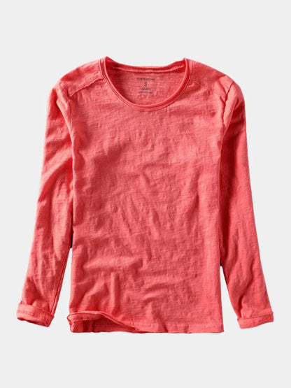 Essential Vintage Cotton Long Sleeve Tee | Savile & Co.