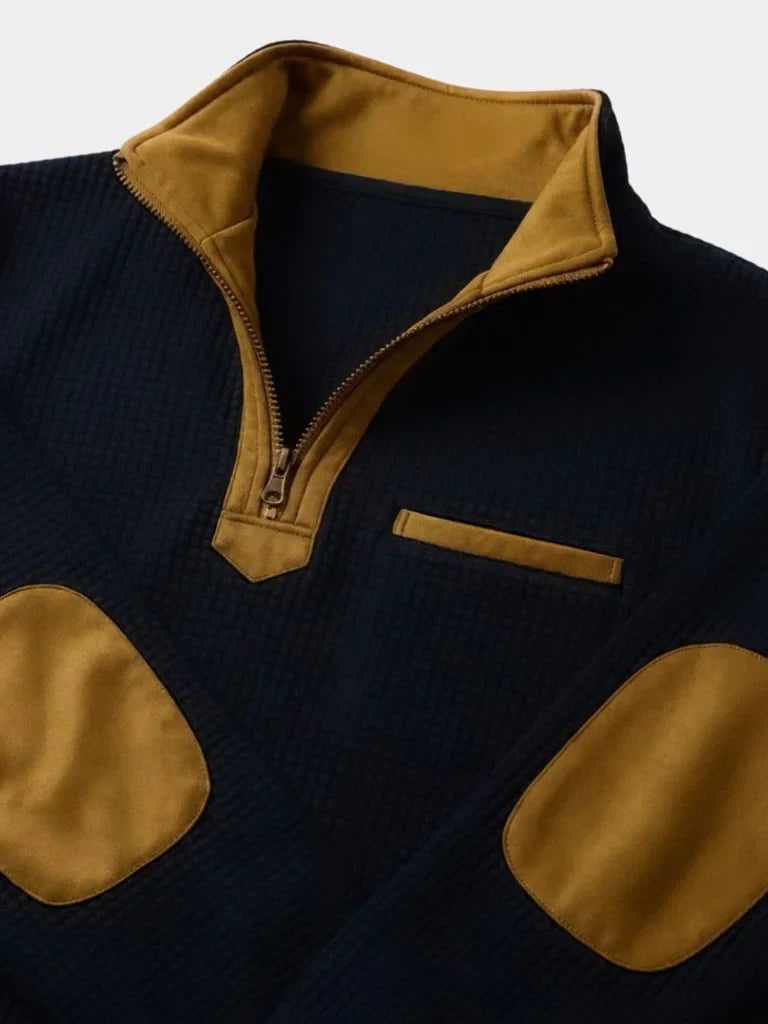 Explorer High Collar Quarter Zip Pullover | Savile & Co.