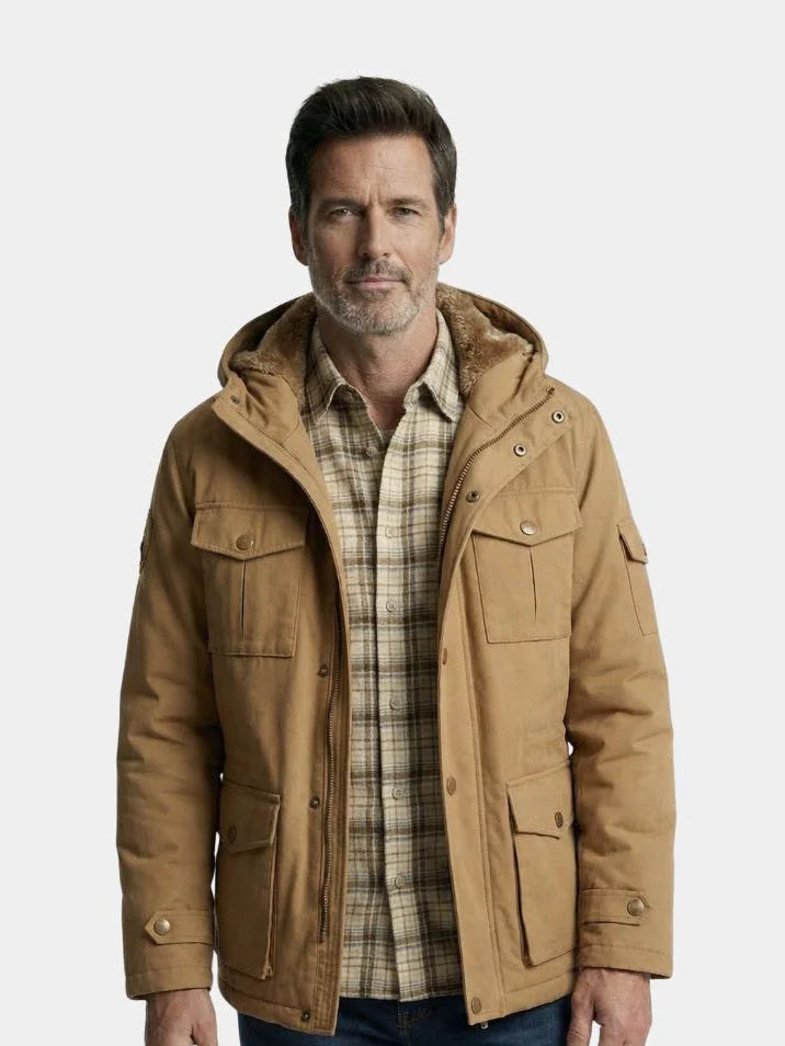 Fleece Hooded Bomber Jacket | Savile & Co.