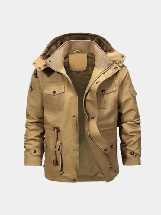Fleece Hooded Bomber Jacket | Savile & Co.