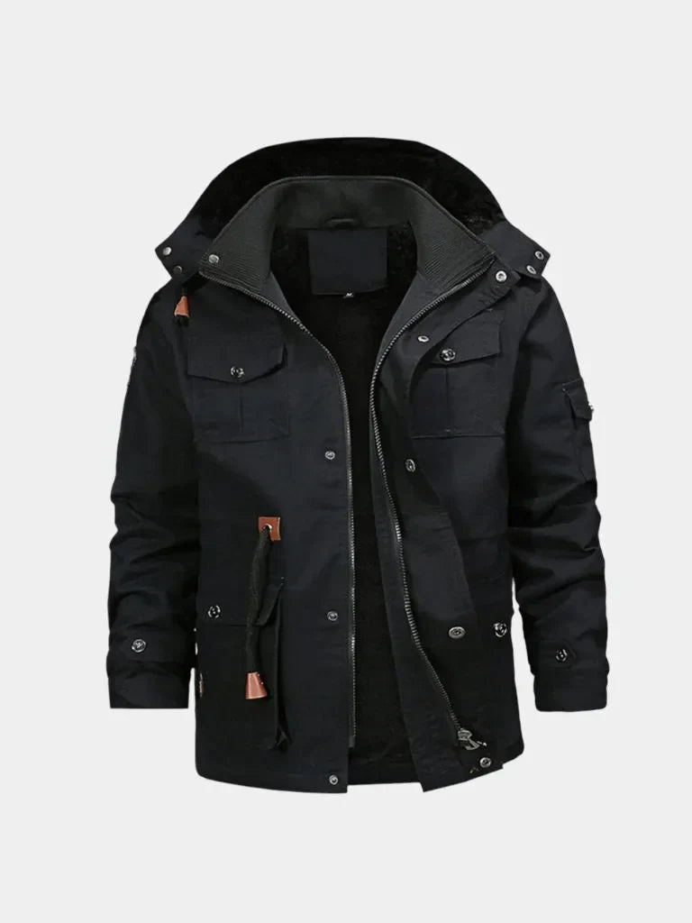 Fleece Hooded Bomber Jacket | Savile & Co.