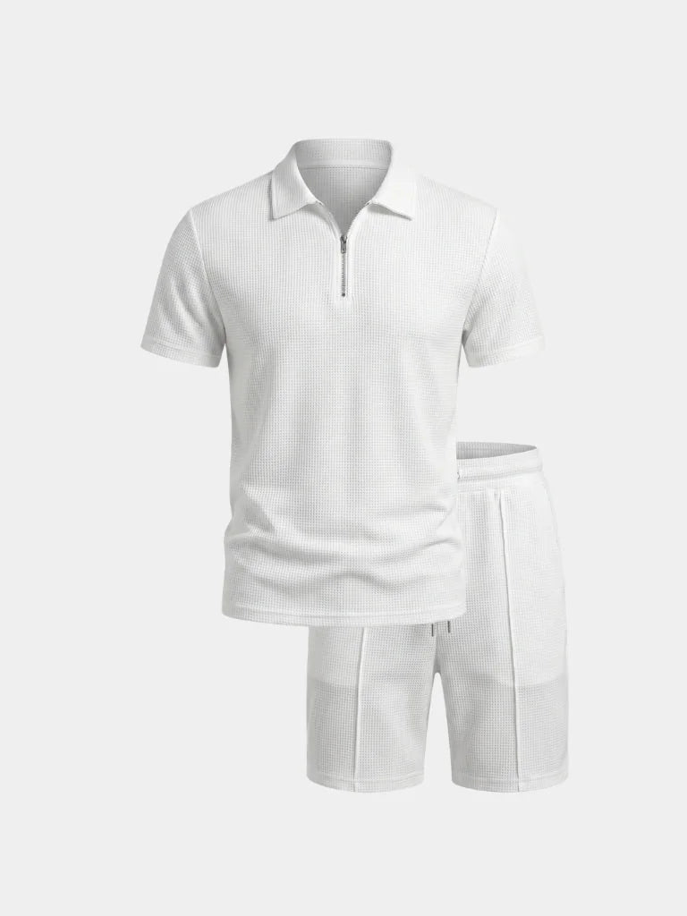 Garrison Grid-Sleeve Set | Savile & Co.