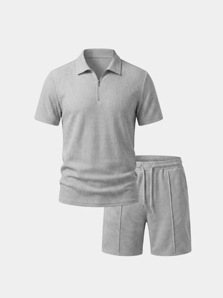 Garrison Grid-Sleeve Set | Savile & Co.