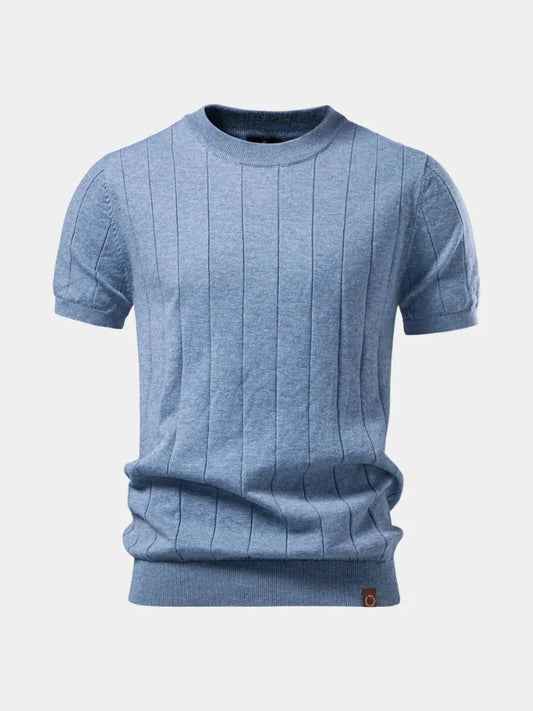 Garrison Texture Crew Top T-Shirt | Savile & Co.