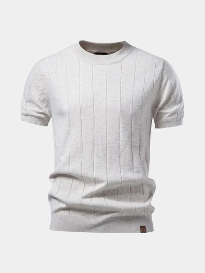 Garrison Texture Crew Top T-Shirt | Savile & Co.