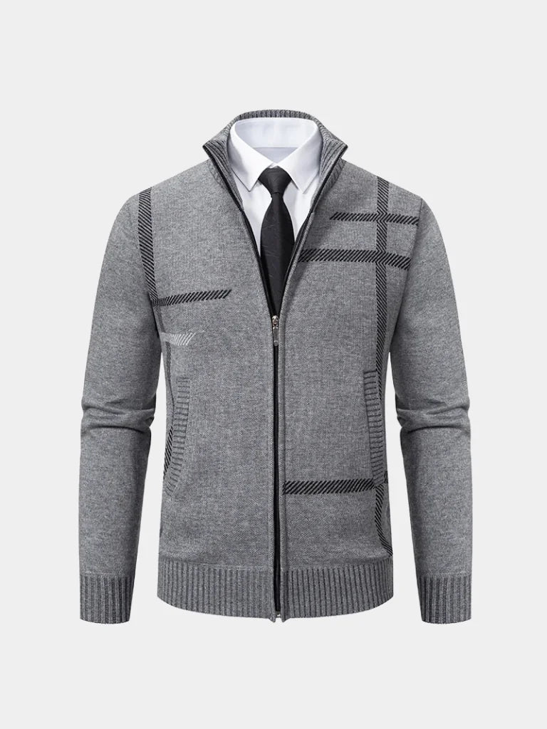 Graphite Symmetry Knit Jacket | Savile & Co.