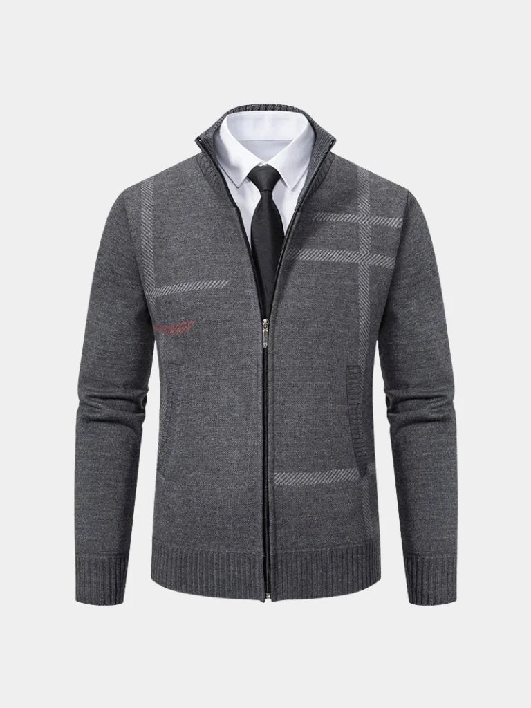 Graphite Symmetry Knit Jacket | Savile & Co.