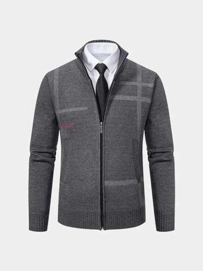 Graphite Symmetry Knit Jacket | Savile & Co.