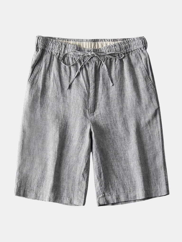 Gris Mariner Linen Shorts | Savile & Co.