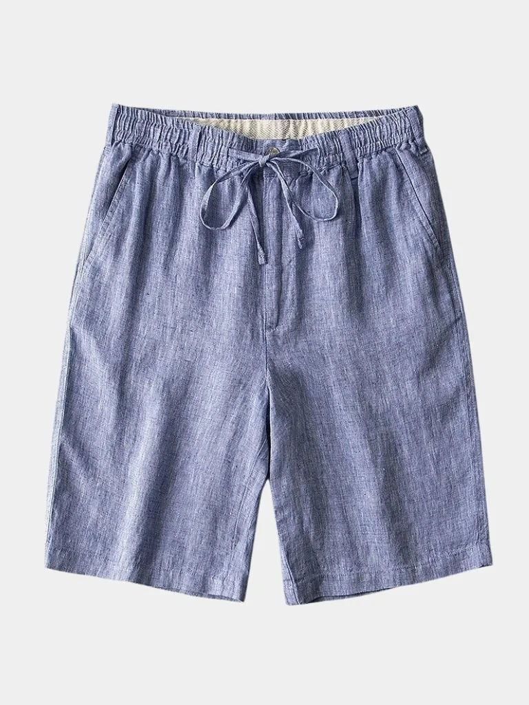 Gris Mariner Linen Shorts | Savile & Co.