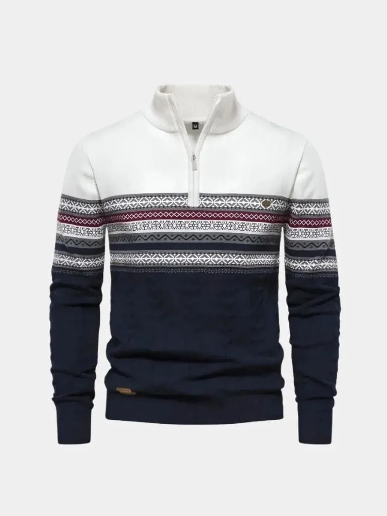 Half Zip Knit Pullover Sweater | Savile & Co.