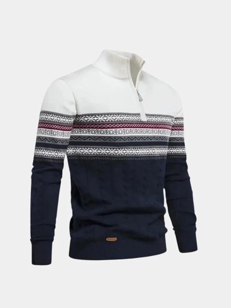 Half Zip Knit Pullover Sweater | Savile & Co.