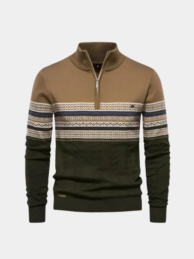 Half Zip Knit Pullover Sweater | Savile & Co.