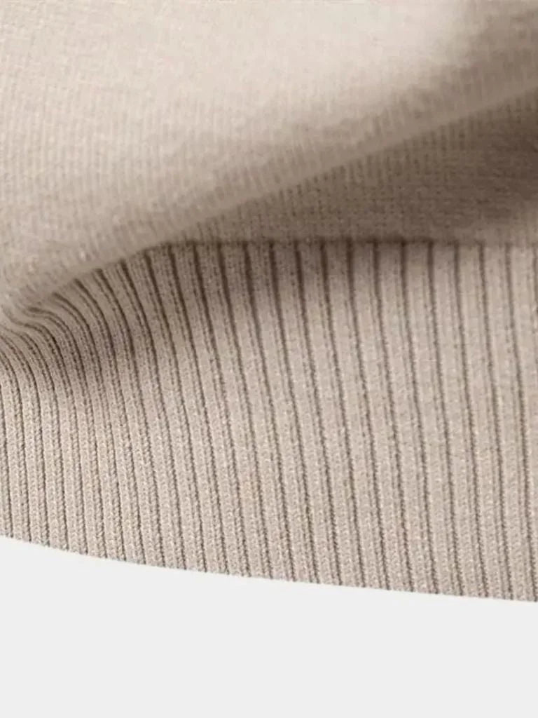 Half Zip Knitwear Solid Color Cardigan Sweater | Savile & Co.
