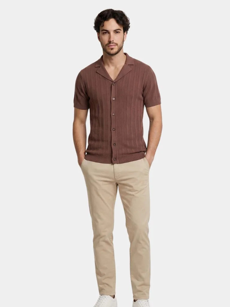 Heritage Camp Collar Knit Shirt | Savile & Co.