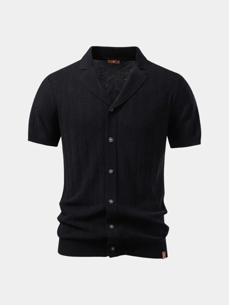 Heritage Camp Collar Knit Shirt | Savile & Co.
