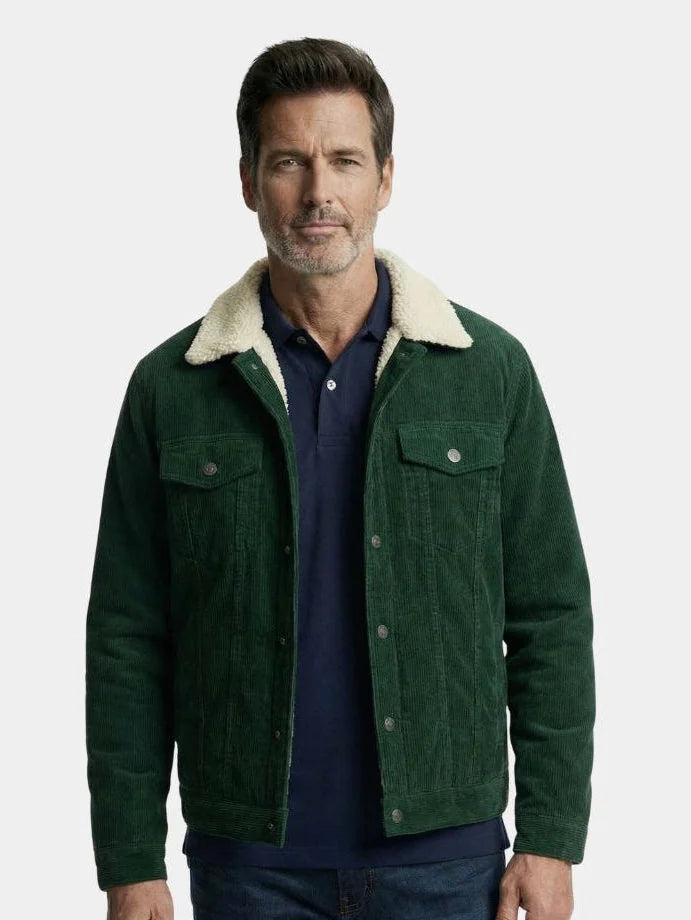 Heritage Corduroy Sherpa Jacket | Savile & Co.