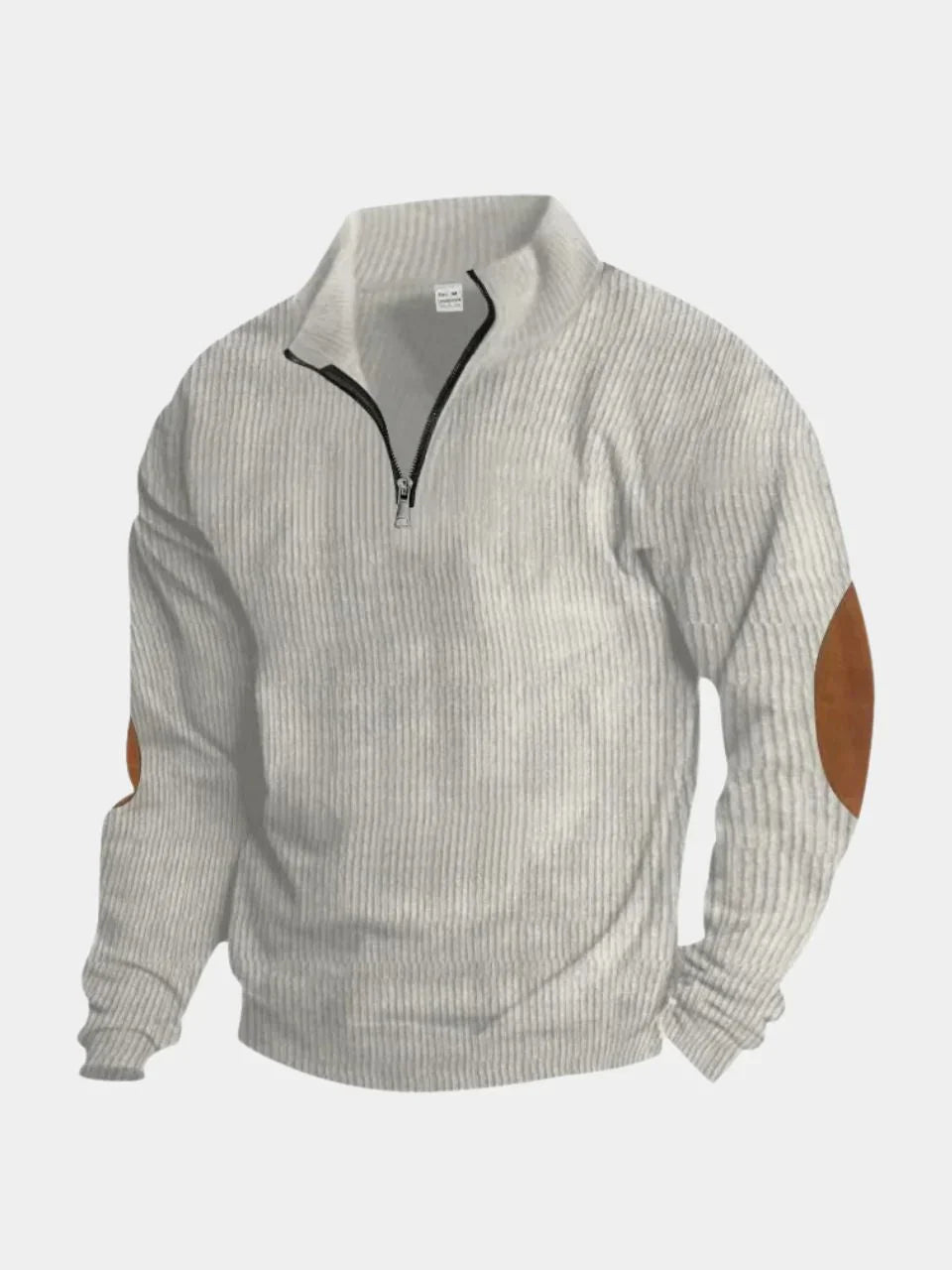 High Collar Quarter Zip Corduroy Pullover | Savile & Co.