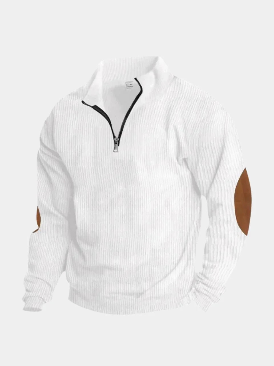 High Collar Quarter Zip Corduroy Pullover | Savile & Co.