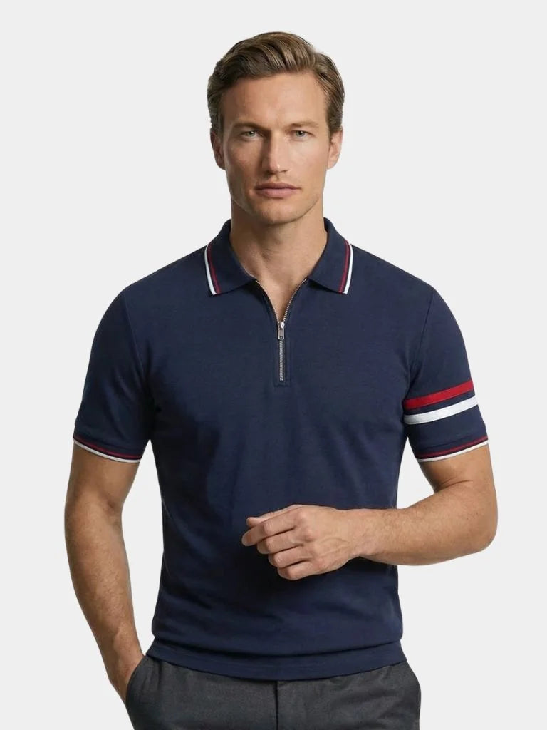 Horizon Striped Polo | Savile & Co.